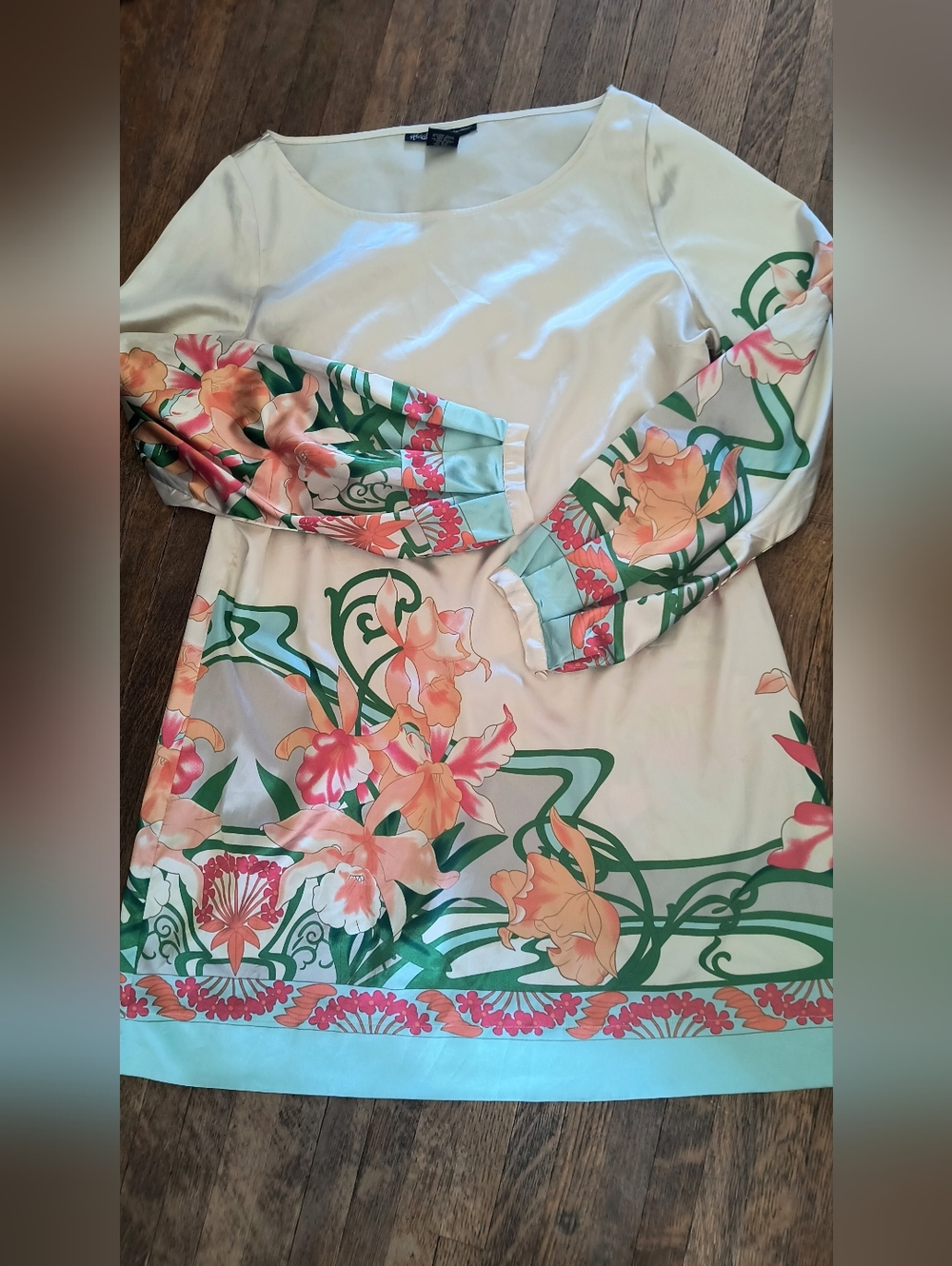 Hale Bob Art Deco Floral Midi dress